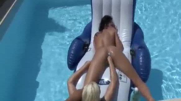 Lesbians fisting in pool asscamz.com