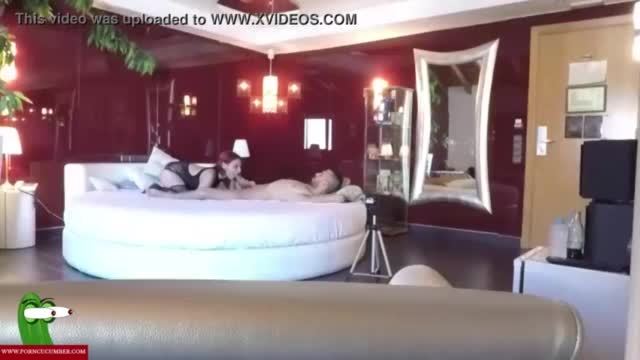 Cock suck and fast fucked on the round bed. san072